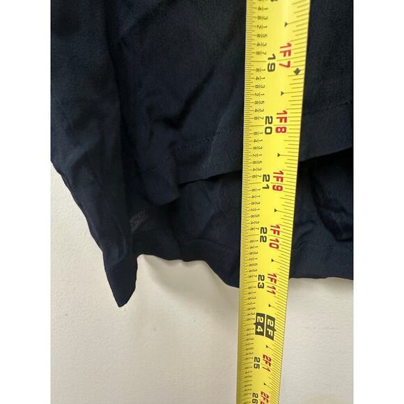 Workwear NWT Size Small Black V-Neck Pullover Collared Blouse Casual - Picture 6 of 8